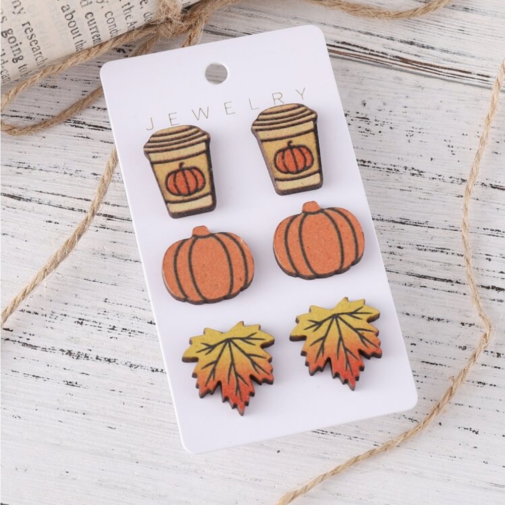 Fall Stud Earring Set - Picture 2 of 5